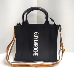 【Guy Laroche（ギ・ラロッシュ）】2way ショルダーバッグ キャンバス　ブラック