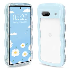 【迅速発送】透明 2in1 pixel 波状エッジ 6A ケース 創意 ケース 個性 超軽量 ケース 可愛い 女子向け シンプル Pixel6A スマホケース Pixel6A 指紋防止 擦り傷防止 全面保護 おしゃれ ピクセル6A ケース 韓国 耐衝撃 衝撃吸