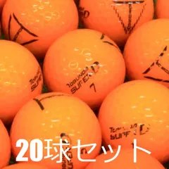 送料無料 ロストボール TOBUNDA SUPER-D オレンジ 20球セット 中古 Cランク 格安 トブンダ その飛び、規格外！ 超高反発コア採用で驚異の飛距離性能を実現 ボール重量をやや重めに設定で風に負けない強弾道 350ディンプル採用で飛行中のボール速のサムネイル