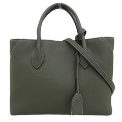 ボナベンチュラ BONAVENTURA ミア 27 ボッタラート 2WAY ハンドバッグ ショルダーバッグ レザー カーキ Olive BTBT1-OL 中古 新入荷 OB2351