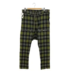 定価3.2万円 ARTEFACT ディープクロッチサイドZIPパンツ チェック