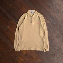 Burberrys バーバリーズ Long Sleeve Polo Shirts 長袖ポロシャツ ベージュ メンズ XL ヴィンテージ 英国クラシック