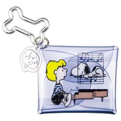 【メール便】スヌーピー ミニポーチ マルチケース SNLFブルー Life with Snoopy and Friends ピーナッツ 日本ホールマーク クリアポーチ 小物入れ キャラクター グッズ 