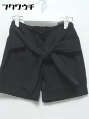 ◇ nano universe ナノユニバース ロールアップ ウエストゴム ショート パンツ サイズM ブラック レディース 【1002800695317】のサムネイル