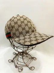 GUCCI/グッチ チェリーラインGGキャンバス ベースホールキャップ BBキャップ 帽子 200035 601491 ベージュ ユニセックス L(59)