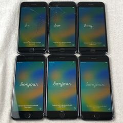 ◆ジャンク品◆【6点セット・SIMロック解除済】Apple iPhone 8 （A1906） 64GB【大きな割れあり】/SP-JUNK-251133