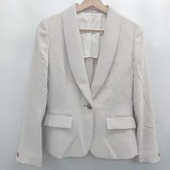 ◇ Θ THE SUIT COMPANY 長袖 ジャケット サイズ36 ベージュ レディース E  【1503040001567】