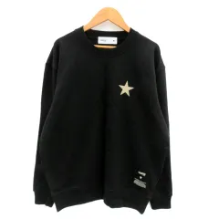 コンバース CONVERSE トレーナー クルーネック 長袖 2 M 黒 ブラック ベージュ /HO37