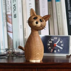 デンマーク H+F社 1970 木製インテリア　猫　CAT ヴィンテージ デンマーク H+F社 1970 木製インテリア 猫 CAT - メルカリ
