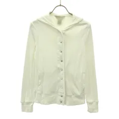 Banana Republic バナナリパブリック 長袖 メッシュ パーカー XS ホワイト レディース 古着