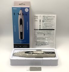 ◇718【新品】マクロス Allans グルーミングクリッパー ユースルー U-Sulou バリカン メンズ デザインカット MEBM-65 Cream 乾電池式 本体 ブラシ 取扱説明書付き 散髪 ヘアカット