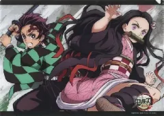 【中古】クリアファイル 竈門炭治郎＆竈門禰豆子(横型/構え) 雑誌イラストシリーズレイヤードクリアファイル16 「劇場版 鬼滅の刃 無限列車編」