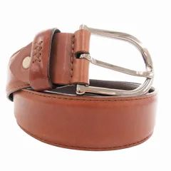 エルメネジルドゼニア Ermenegildo Zegna クチュール COUTURE レザーベルト パンチング 茶 ブラウン /GVのサムネイル