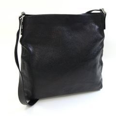  ヒロフ ショルダーバッグ ブラック レザー 中古 黒