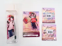 4点セット くじスクエア にじさんじHEROES海の家くじ 佐伯イッテツ クリアボトル/缶バッジ＆ダイカットステッカー/アクリルスタンド/SNS風クリアカード