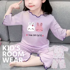 パジャマ キッズ 6分袖 7分袖 半袖 130 120 レーヨン混 女子 春 夏 上下セットパジャマ 子供 薄手 tシャツ ハーフパンツ ロングパンツ 半端丈 子供 子供用 安い