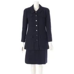 【超希少おまけ付き】CHANEL シャネル ラメスカートスーツ上下ブルー 未使用 CHANEL】シャネル『スカートスーツ size40』P06232W02285 96C