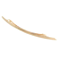 【A：ゴールド × ワンサイズ】[Cream dot. クリームドット公式] ヘアアクセサリー レディース 20色 バレッタ ヘアクリップ 大きめ メタル セミマット ヘアライン加工 細い マーブル ラメ ロング スティックバレッタ 大人 上品 シンプル