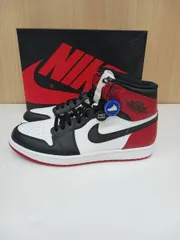 美品 Nike ナイキ Air Jordan 1 Retro High OG Black Toe 2013 エアジョーダン1 レトロ  555088-184 箱 替え紐あり 29 レッド 通年