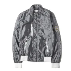 DOLCE&GABBANA ドルチェ&ガッバーナ ジャケット シルバー サイズ:46 | ワッペン付き フルジップ フライトジャケット | アウター ブルゾン 上着 | イタリア製【メンズ】【中古】のサムネイル