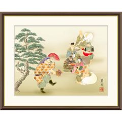 オ*ー様 ☆ 滝平二郎 郷愁の四季 オリジナル木版画 秋 赤とんぼ 370/95