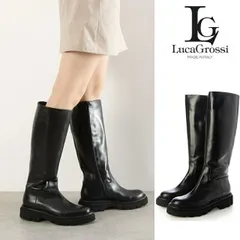 Luca Grossi ルカグロッシ ロングブーツ レディース シューズ レザー D234T イタリア製 スタイルアップ