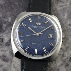 IWC オールドインター ブルーマーブルダイヤル Ref.R814A 1968年 ペラトン式自動巻 ヴィンテージウォッチ 青文字盤
