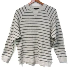 ニコアンド 長袖Ｔシャツ ボーダー トップス メンズ Mサイズ グレー×ブラック niko and... 【中古】