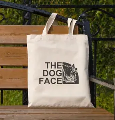 【 The Dog Face Canvas tote bag / ドッグフェイス キャンバストートバッグ 】 『 Border Collie / ボーダー・コリー 』-18 うちの子グッズ ペットグッズ 犬用品 わんちゃんグッズ ギフト
