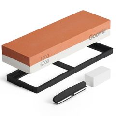 新品 Goowin 砥石 包丁研ぎ石 両面砥石 包丁研ぎ砥石 中砥石#1000/超仕上砥石#6000 滑り止めマット付き 砥石研ぎ 面直し