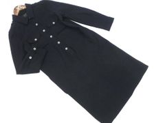 MACPHEE マカフィー トゥモローランド ウール100% シャツ ワンピース size38/濃紺 ◇■ レディース