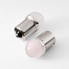 【特価セール】ストロボ内蔵ルミナスルーセントバルブ 24v ホワイト 12v バスマーカー用 G18 led 電球 BA15s シングル 2個セット s25 (ホワイト 竹村商会 トラック野郎御用達 BA15s) Takenous