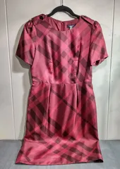 BURBERRY LONDON　バーバリーロンドン　チェックワンピース　半袖　チェック　レッド　L803