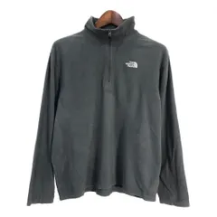 THE NORTH FACE ノースフェイス ハーフジップ フリースジャケット アウトドア グレー (メンズ L) 中古 古着 S6341
