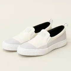 スラック レポット 26.5cm ホワイト×グレイ スニーカー スリッポン SL2408-161 ユニセックス おしゃれ SLACK LEPOT FOOTWEARのサムネイル