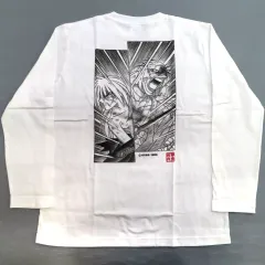 【中古】Tシャツ 緋村剣心＆志々雄真実 ロングスリーブTシャツ ホワイト Lサイズ 「るろうに剣心展 30th Aniversary Exhibition 志々雄真実篇」