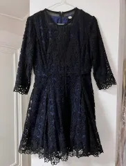 DEWL ネイビーブラック レース ワンピース