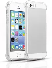 JACRON iPhone SE 2016 / 5S ケース クリア 2016対応 クリアシリコンケース 薄型 柔軟 透明 TPU保護カバー 衝撃吸収 黄変しにくい ストラップホール付きiPhoneSE 旧型(OIV-2HD-AD759)