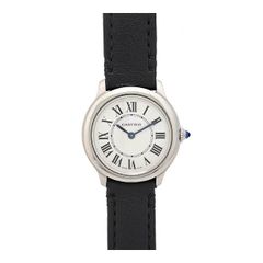 カルティエ ロンド クロワジエール ドゥ カルティエ WSRN0030 クオーツ ステンレススティール レディース CARTIER【中古】 【時計】