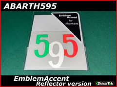 ABARTH595 エンブレムアクセントデカール リフレクターver