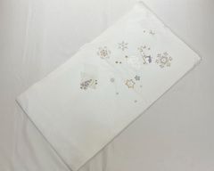ms241029-2 クリスマス  帯 パーティー 絹 正絹　九寸　名古屋帯 西陣織 クリスマスシリーズ 　サンタクロース　 ツリー