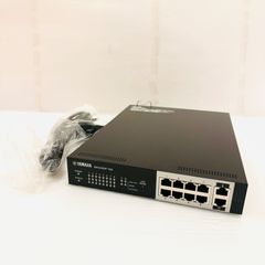 YAMAHA SWX2210P-10G 10ポート1000BASE-T うち8ポートPoE+(30W IEEE802.3at)対応 スマートL2 PoE+スイッチ Rev.01.03.12 中古