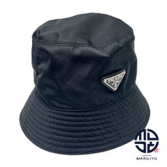 PRADA プラダ 黒 ブラック Re-Nylon バケットハット Mサイズ 1HC137 帽子 ファッション 小物 ブランド