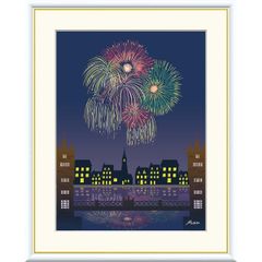 油彩画 山下清 F6 両国 花火 - メルカリ