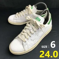 アディダス/adidas★Stan Smith/レザースニーカー【24.0/US6/白×緑/white】ローカット/スタンスミス/sneakers/Shoes/trainers◆sQ-625<sale>
