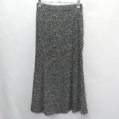 ◇ Vis ヴィス 総柄 ロング丈 フレア スカート サイズM ブラック系 レディース E  【1407020064682】