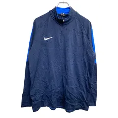 NIKE ジャージ Lサイズ ナイキ ハーフジップ ドライフィット ネイビー 古着卸 アメリカ仕入 t2411-3597