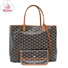 【リユース品】 ゴヤール GOYARD バッグ トートバッグ サンルイPM ブラック/ブラウン 【お取り寄せ】