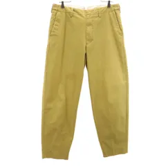 YAECA WRITE ヤエカライト 日本製 シンチバック スラックスパンツ M マスタード メンズ 古着
