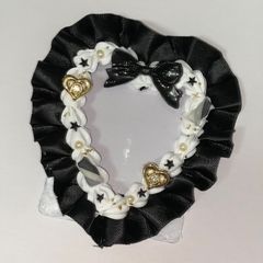 トレカデコ 硬質ケース ホイップ ハート 黒  (No.46)